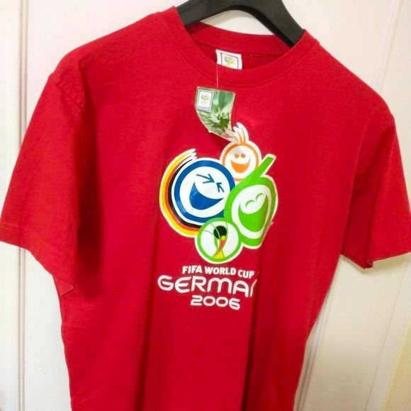 Rare Vintage 2006 Fifa World Cup T-Shirt printed in 2002 Men's size Small - Picture 5 of 7